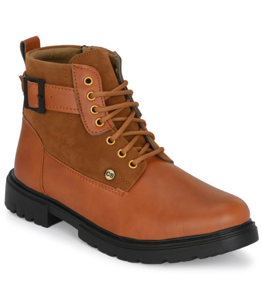     			Rising Wolf Tan Men's Casual Boots