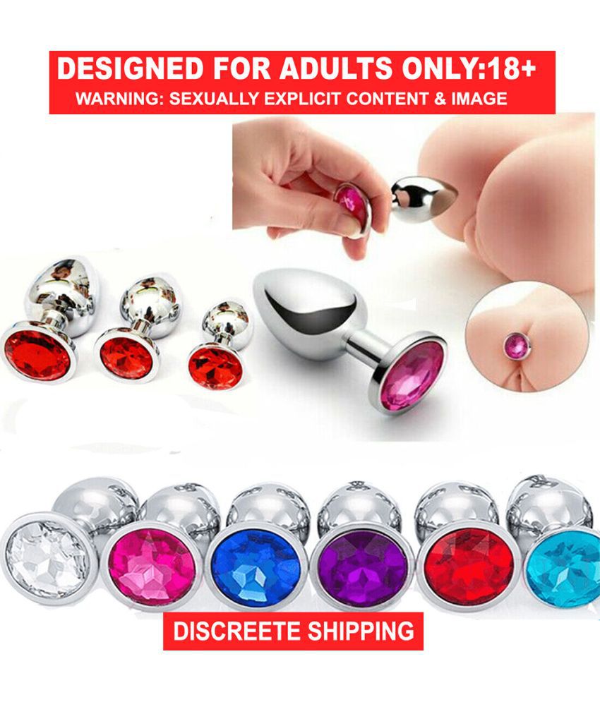     			S-HANDE drop shipping crystal anal plug set metal stainless steel butt anal plug sex toys sexy toy anal sex toys for men sex toys for men