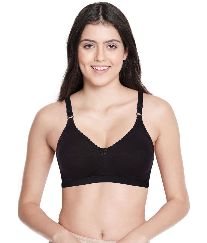     			Shyle Black Cotton Blend Non Padded Women's Everyday Bra ( Pack of 1 )