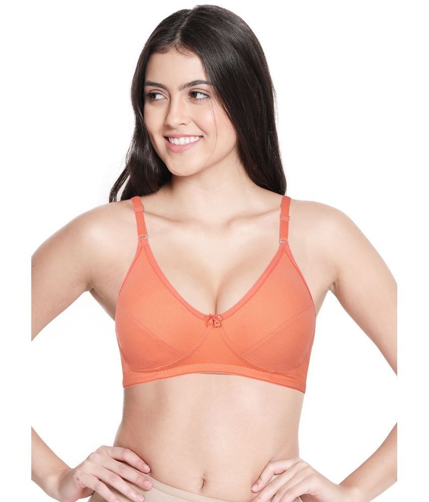     			Shyle Orange Cotton Blend Non Padded Women's Everyday Bra ( Pack of 1 )