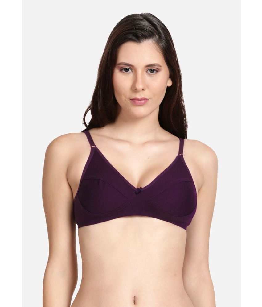     			Shyle Cotton Women's Everyday Bra ( Purple ) EFM002-DarkPurple