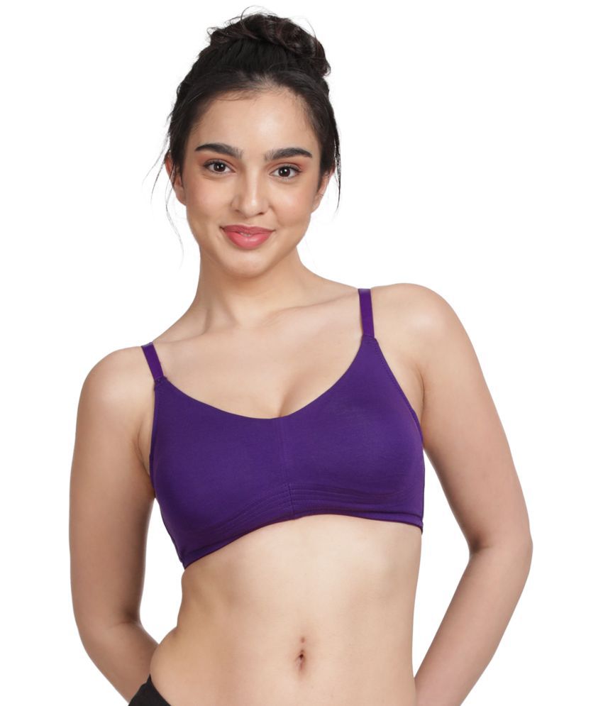     			Susie Purple Cotton Blend Non Padded Women's Everyday Bra ( Pack of 1 )