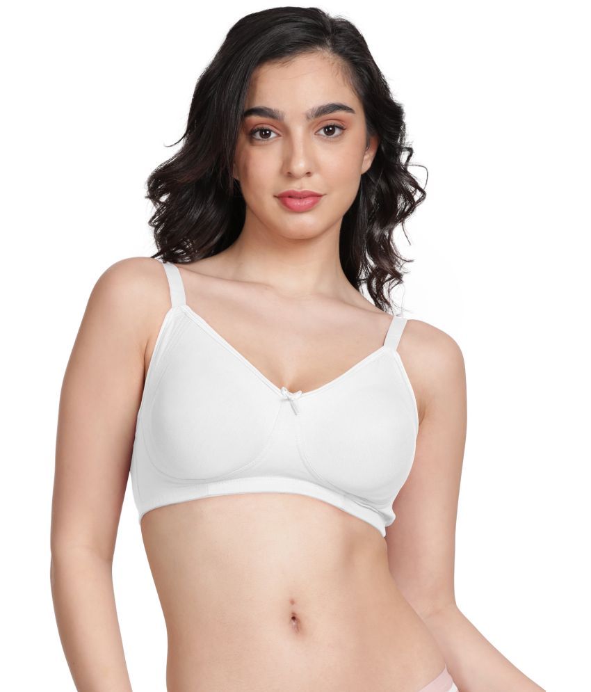     			Susie Cotton Blend Women's Everyday Bra ( White ) EF003-White