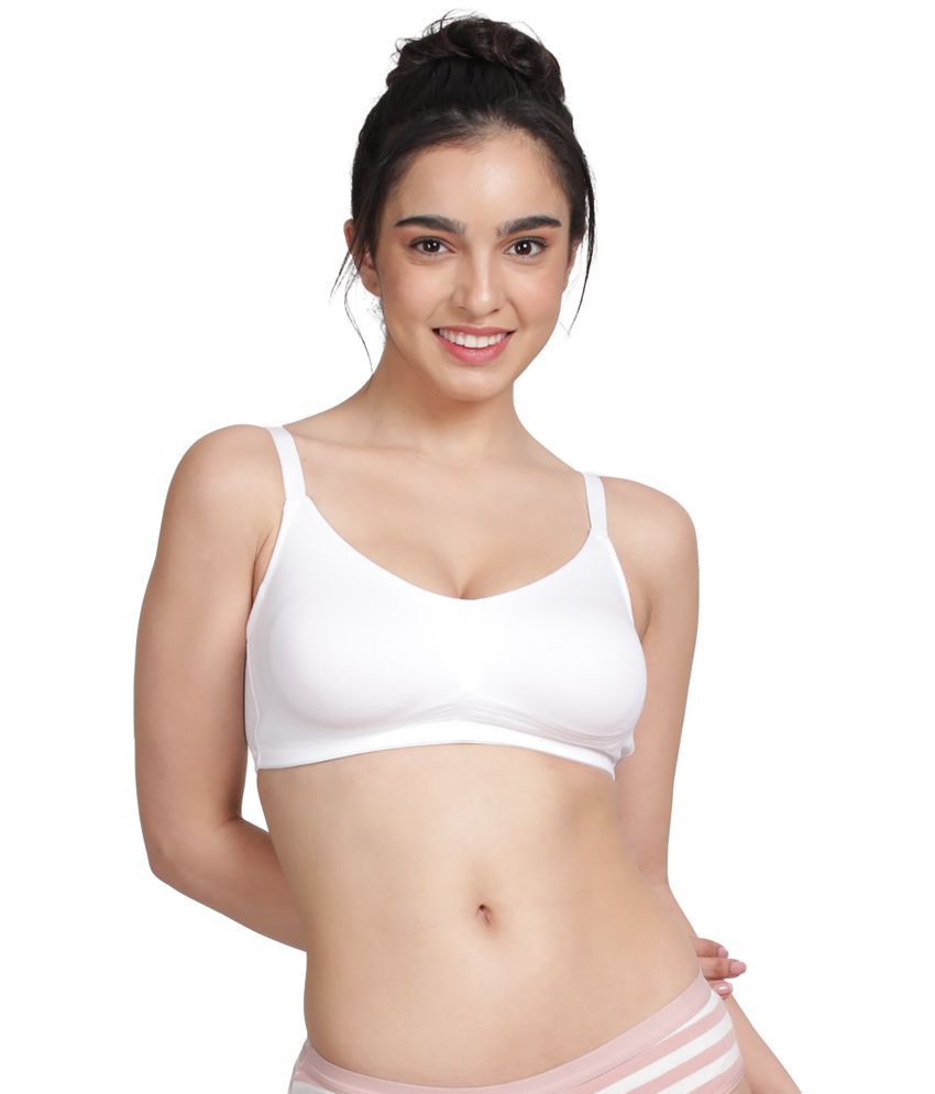     			Susie Cotton Blend Women's Everyday Bra ( White ) DI1002-BrightWhite