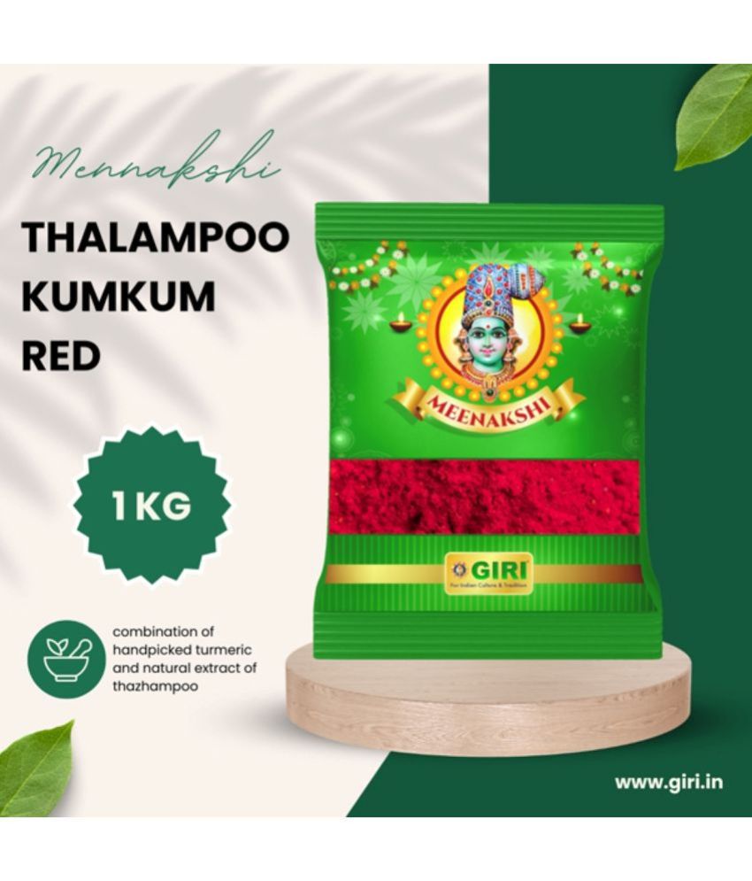     			Giri Thazhampoo Kumkum - 1 Kgs | Thalampoo Kumkuma for Pooja/ Sindoor/ Red Colou Pooja Kit 1 1000 gm ( Pack of 1 )