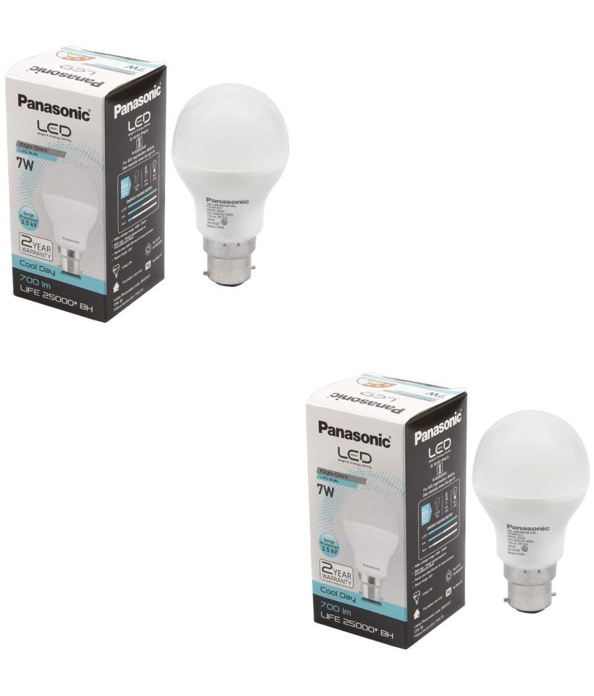     			Panasonic 7W Cool Day Light LED Bulb ( Pack of 2 )