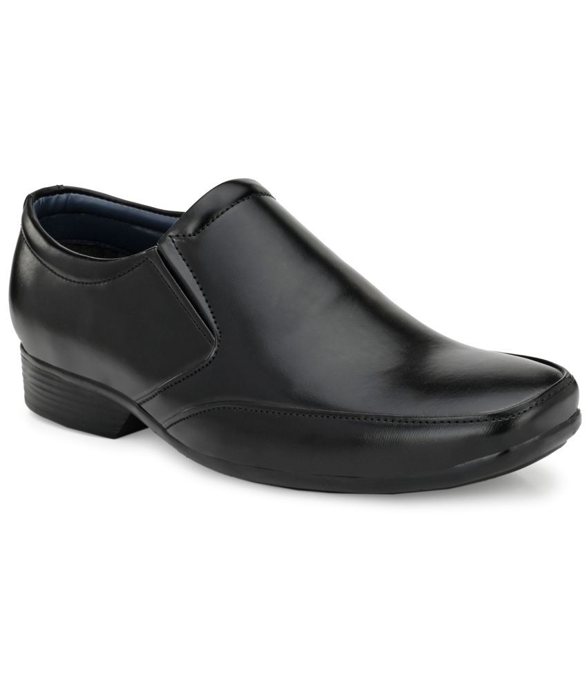     			RL Rocklin Men Black Men's Slip On Formal Shoes