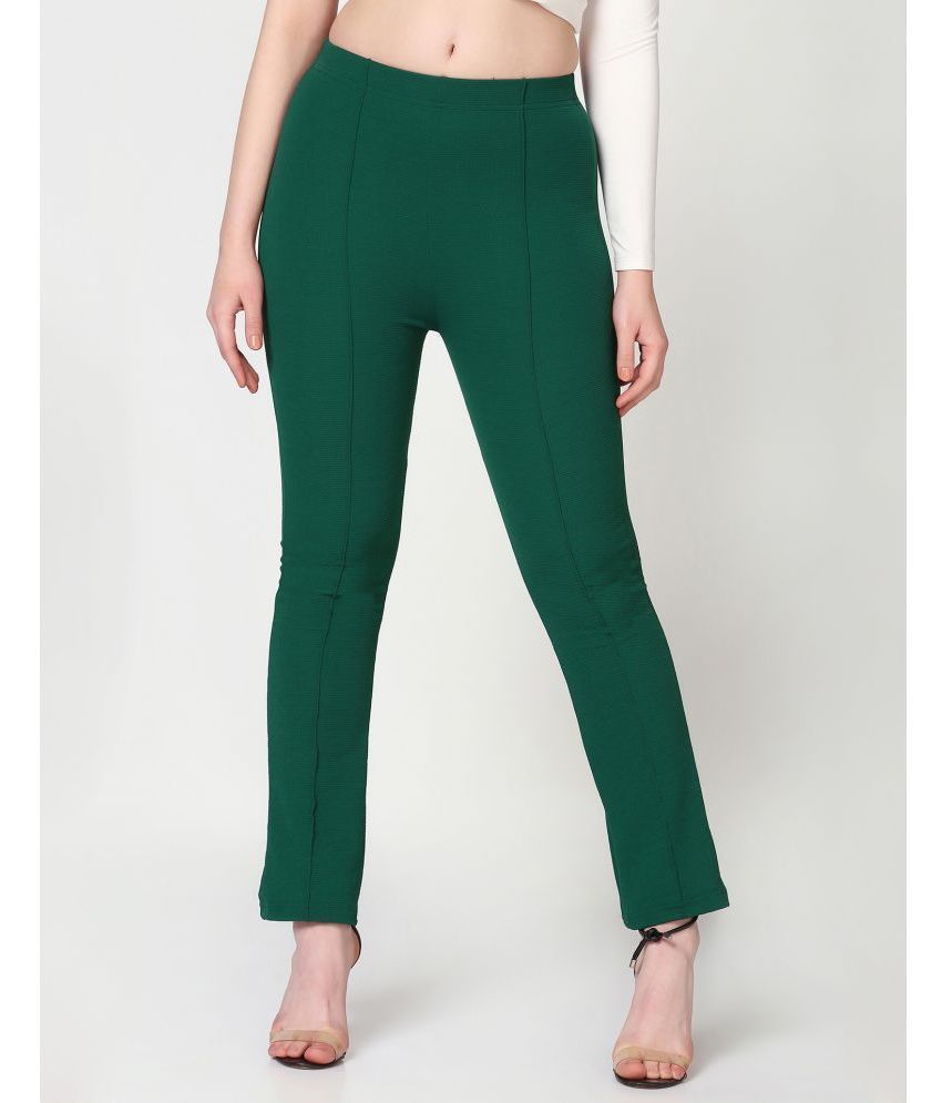     			Selvia Green Lycra Regular Women's Casual Pants ( Pack of 1 )