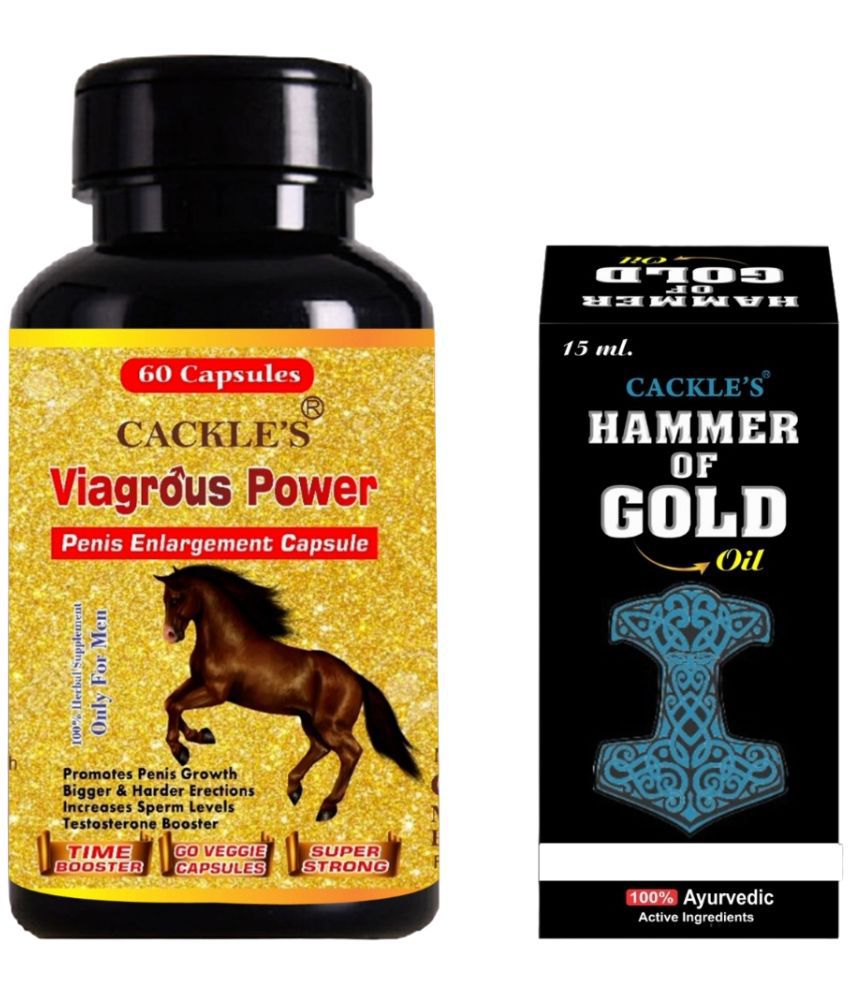     			Vigrous Power Herbal Capsule 60no.s & Hammer of Gold 15ml Combo Pack for Men