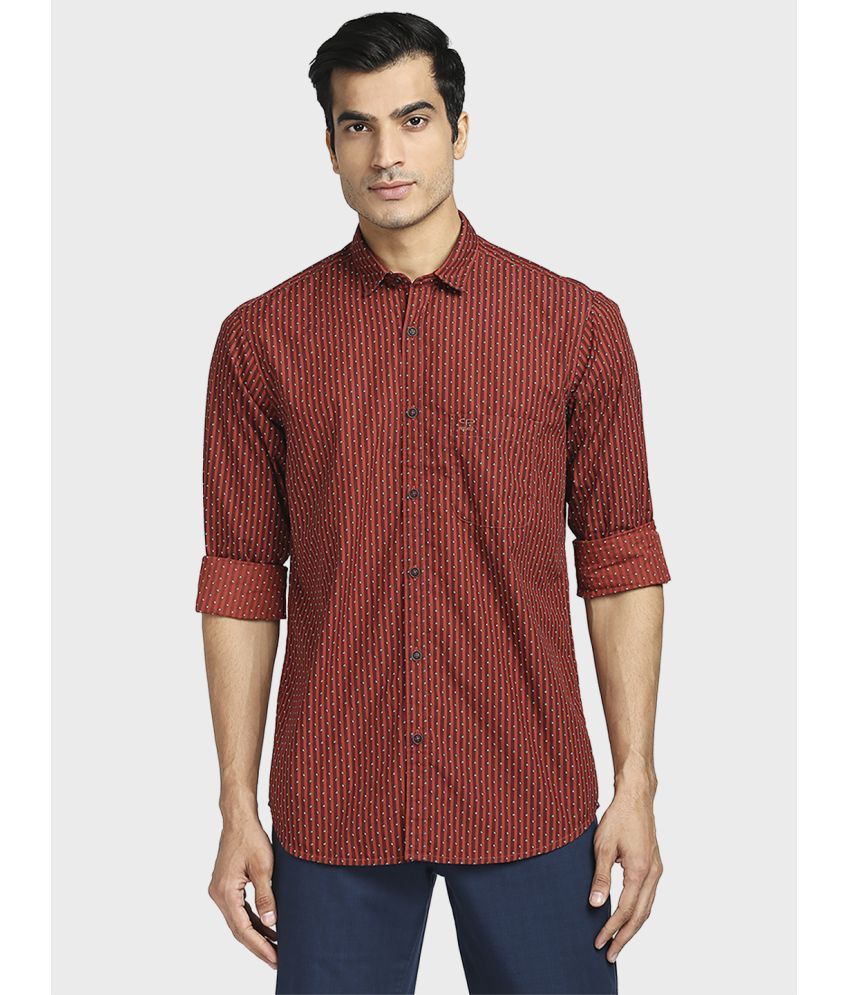     			Colorplus 100% Cotton Regular Fit Printed Full Sleeves Men's Casual Shirt - Red ( Pack of 1 )