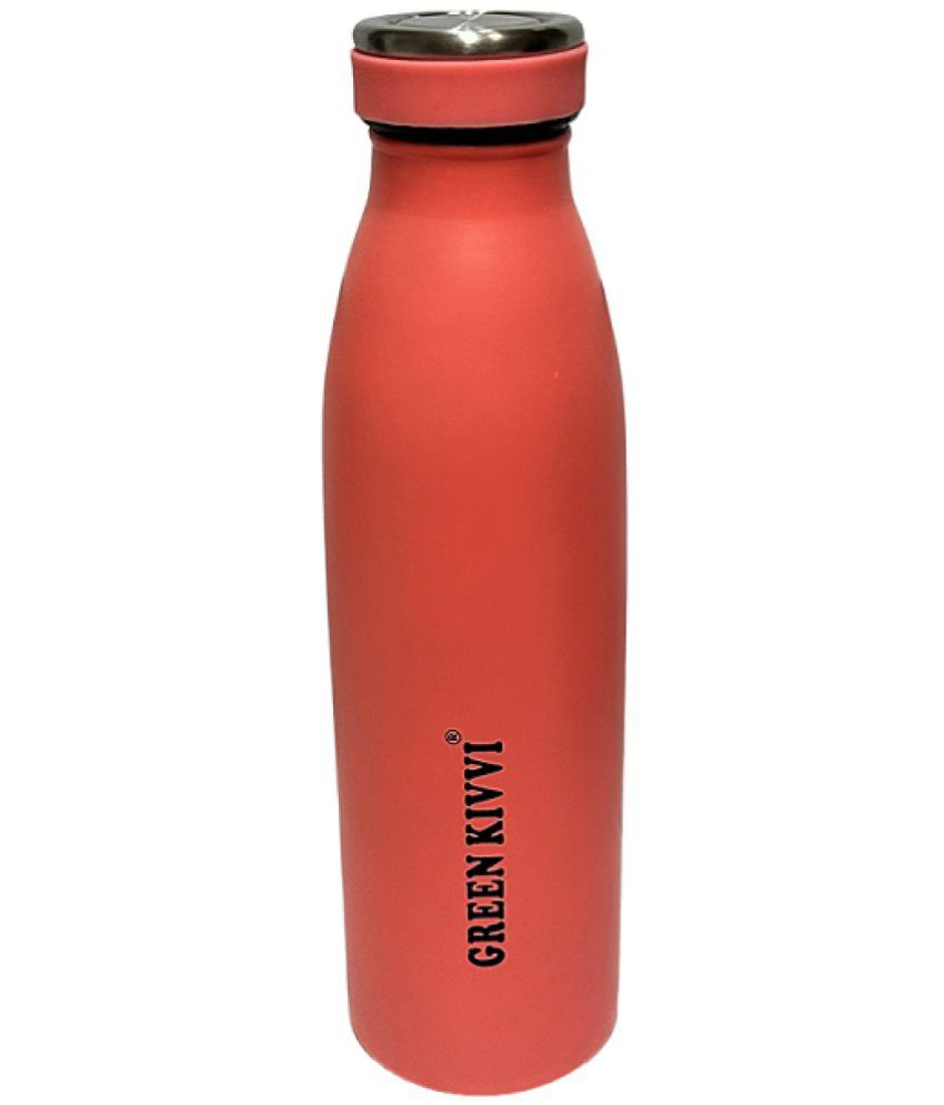     			Dynore Kivvi Stainless steel Insulated Vacuum Bottle Coral Stainless Steel Water Bottle 500 mL ( Set of 1 )