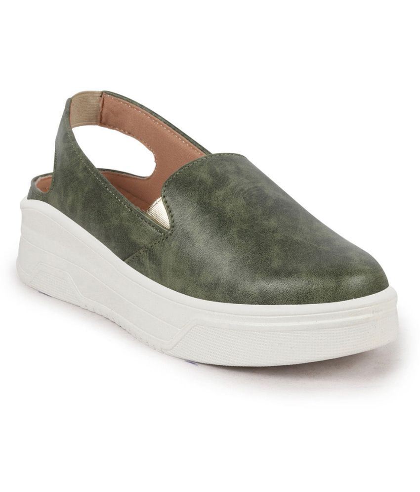     			Fausto Olive Women's Slip On