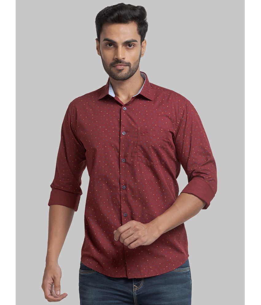     			Park Avenue 100% Cotton Slim Fit Printed Full Sleeves Men's Casual Shirt - Red ( Pack of 1 )