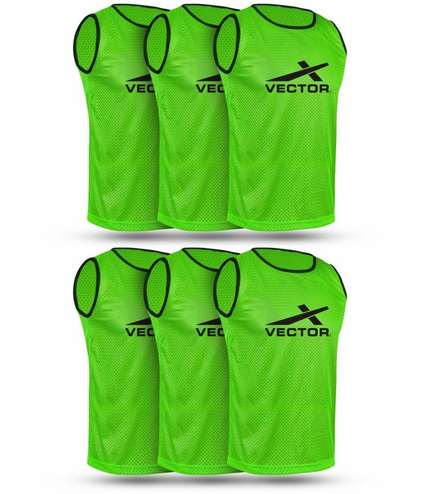     			VECTOR X VX-BIBS Pack of 6 Small Football, Hockey Bib (Blue)