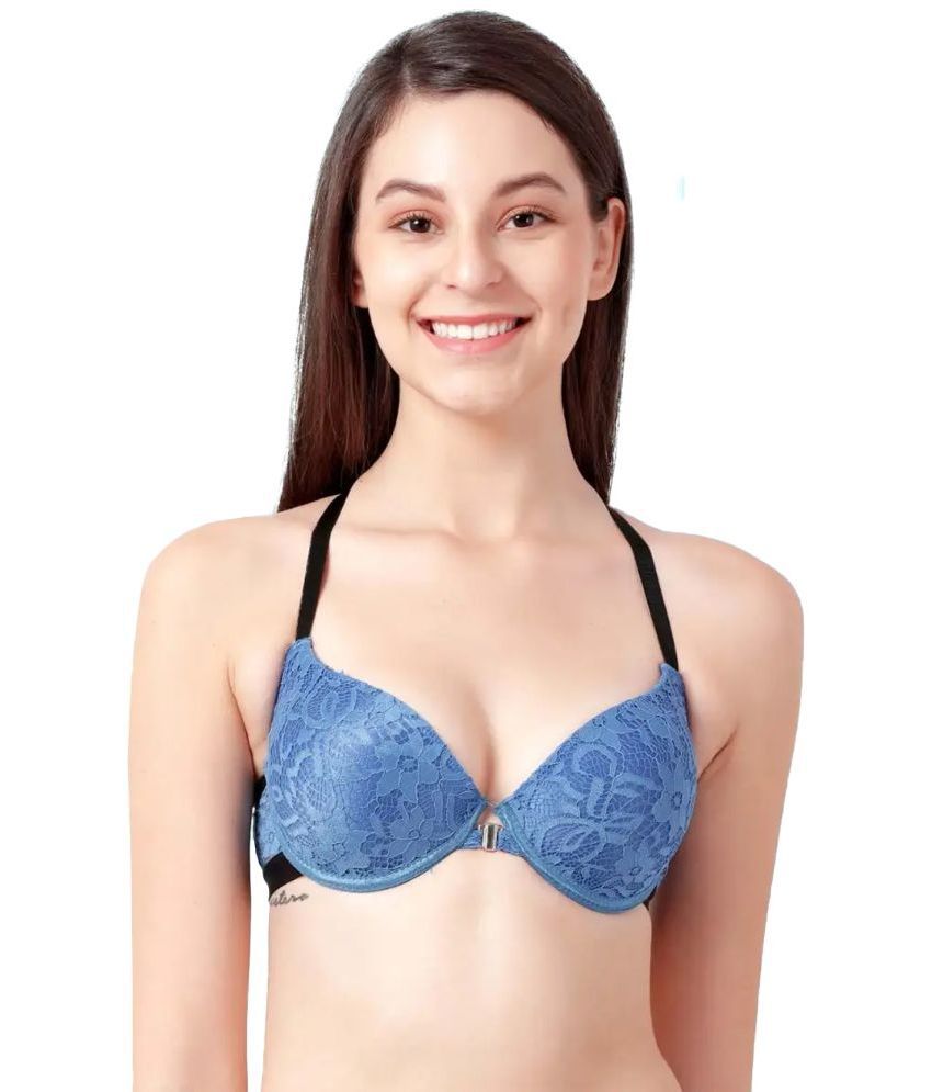     			Susie Blue Lace Heavily Padded Women's Push Up Bra ( Pack of 1 )