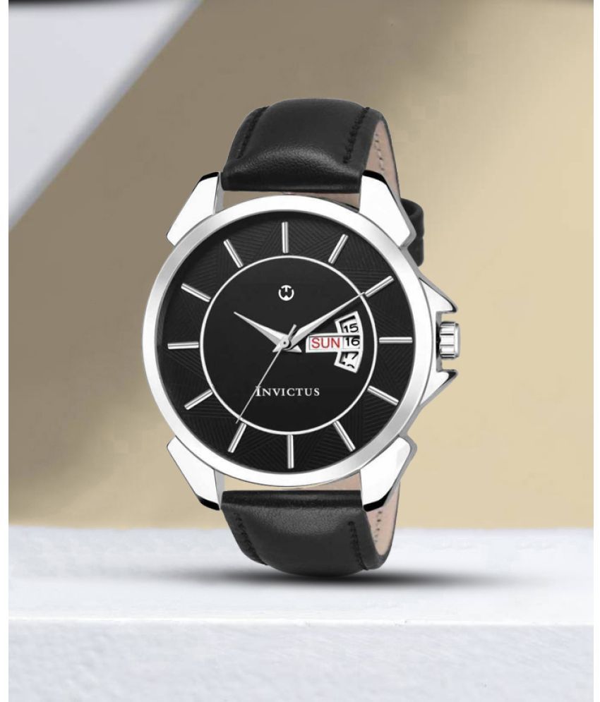     			Wizard Times Black Leather Analog Men's Watch