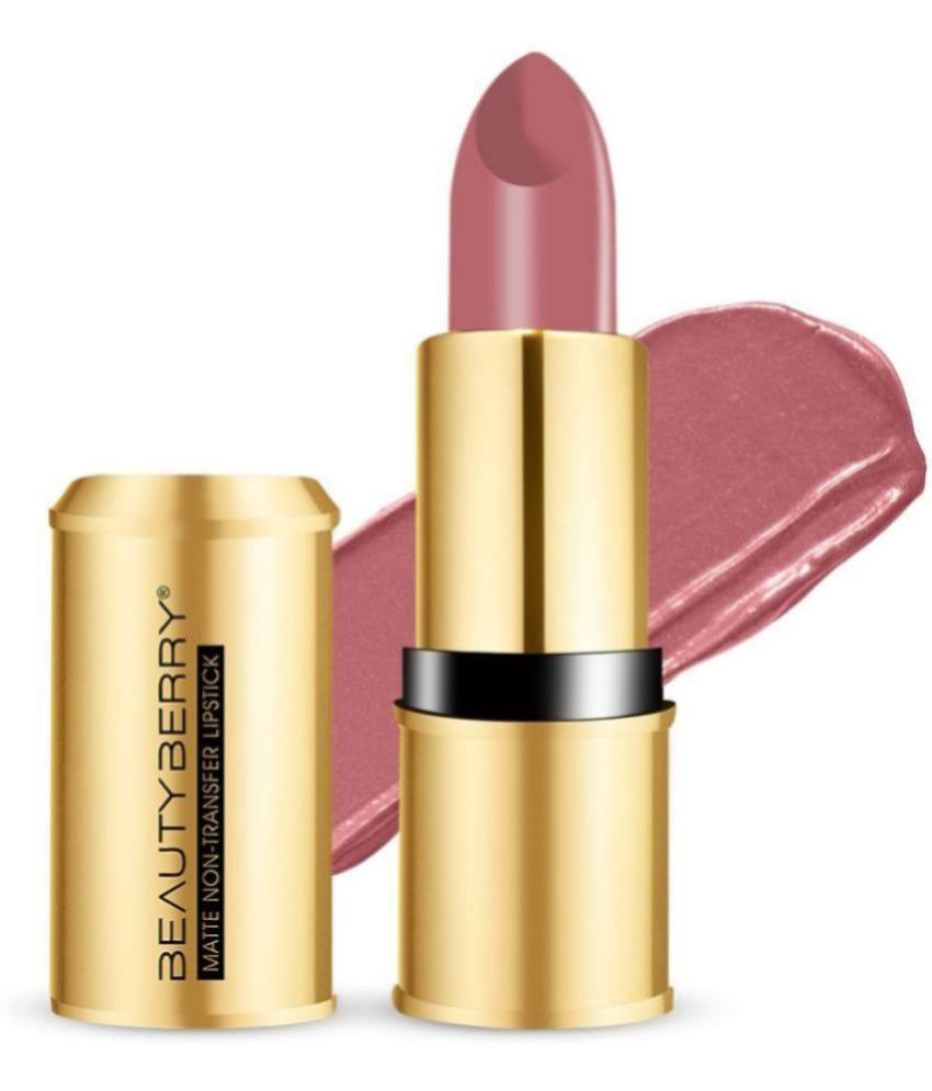     			Beauty Berry Bold Babe Non-Transfer Matte Lipstick 4g, Nude Toast (Shade - 01)