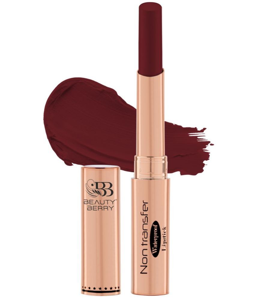     			Beauty Berry Maroon Red Matte Lipstick 2.4