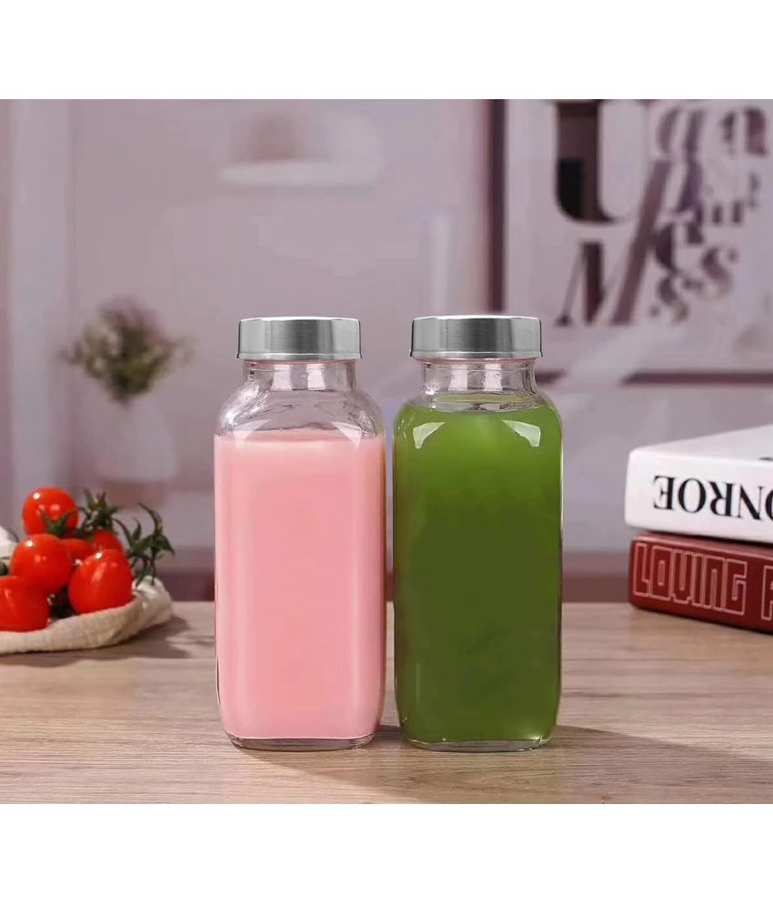     			CROCO JAR Glass Transparent Food Container ( Set of 4 )
