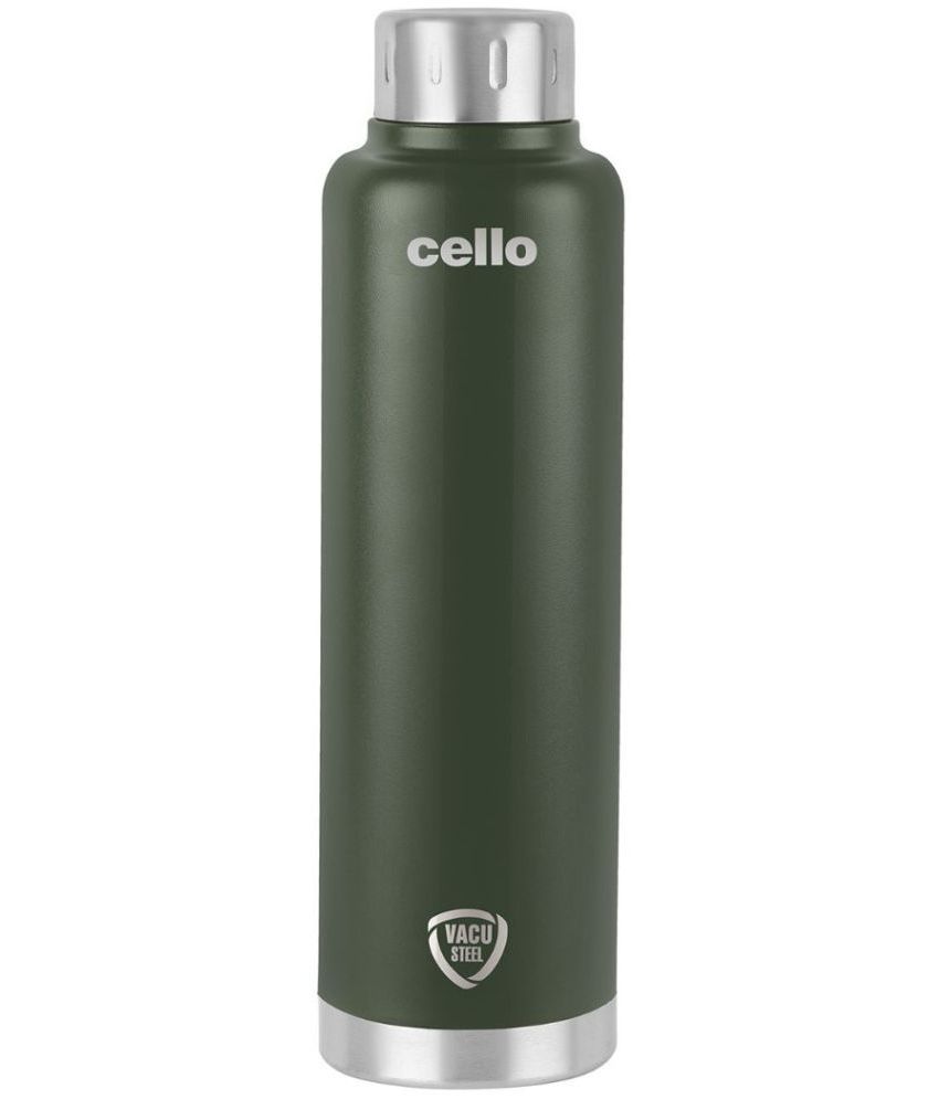     			Cello Duro Top Vacusteel Green Steel Flask ( 750 ml )