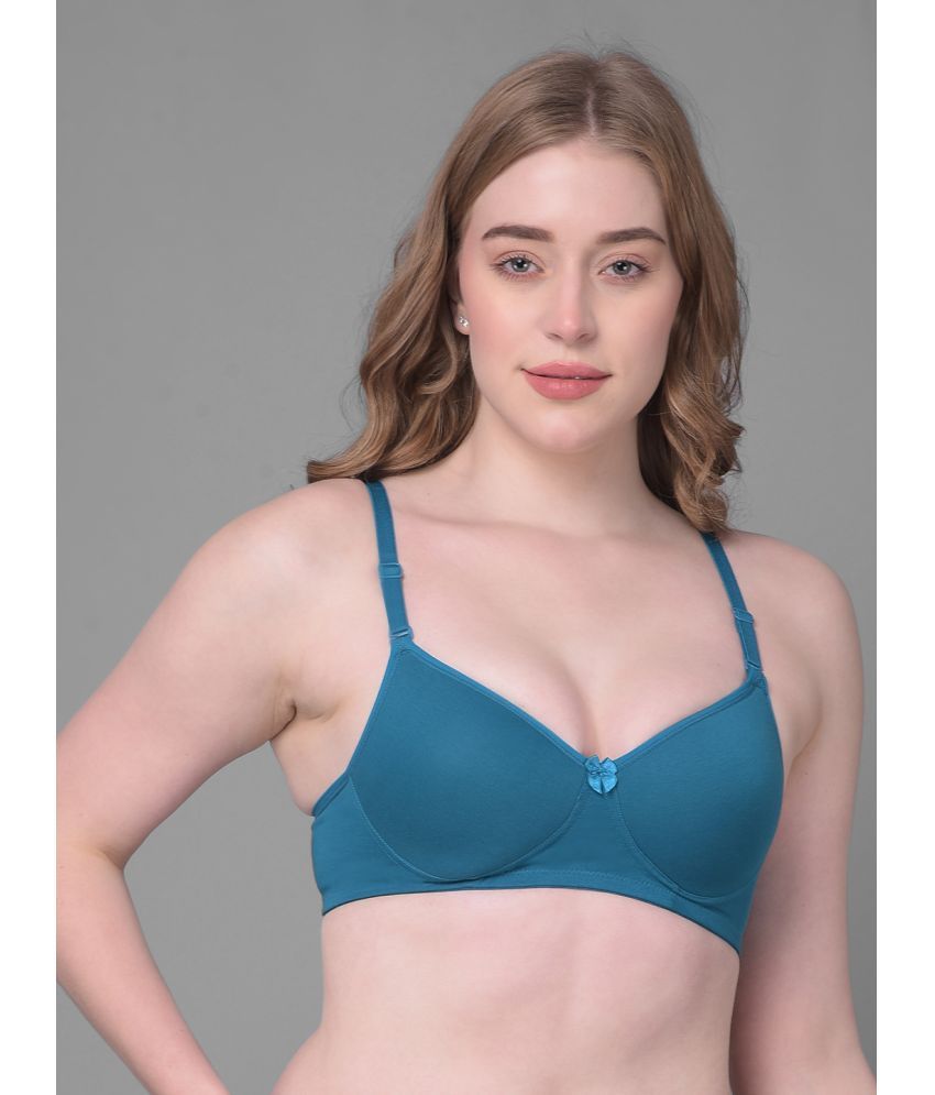     			Dollar Missy Blue Cotton Heavily Padded Women's T-Shirt Bra ( Pack of 1 )