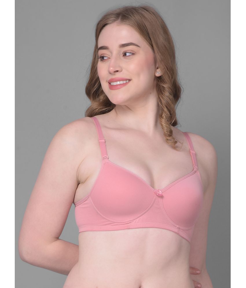     			Dollar Missy Pink Cotton Heavily Padded Women's T-Shirt Bra ( Pack of 1 )