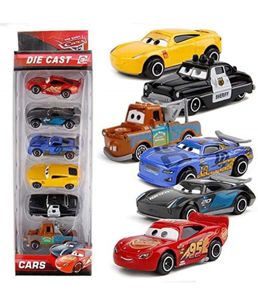     			Fratelli Metal Die Cast Small Metal Movie Vehicles Cars,Multicolour, 6-Pack