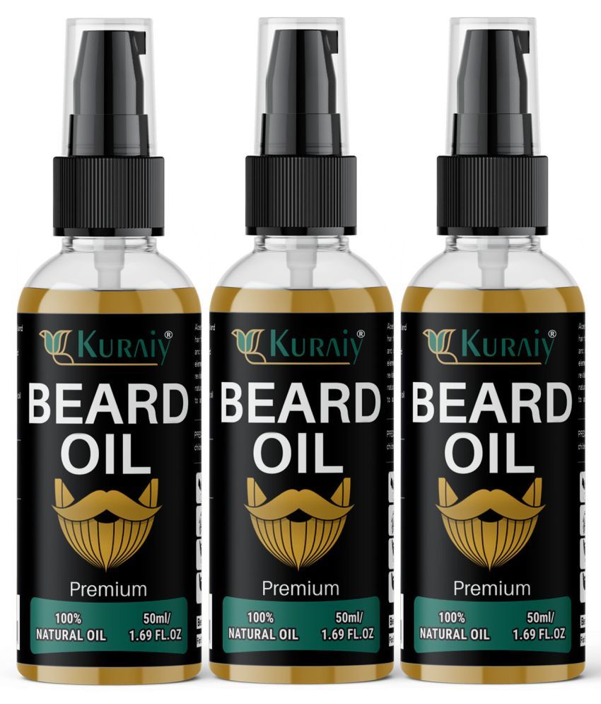     			KURAIY Beard Growth Oil 100% Natural Beard Growth Oil Products For Men Pack of 2