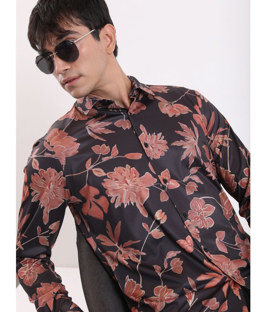     			Ketch Polyester Slim Fit Printed Full Sleeves Men's Casual Shirt - Red ( Pack of 1 )