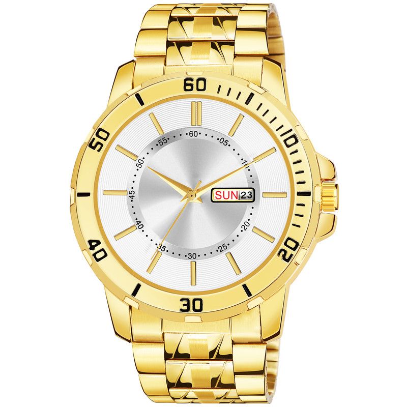     			Loretta Gold Stainless Steel Analog Men's Watch