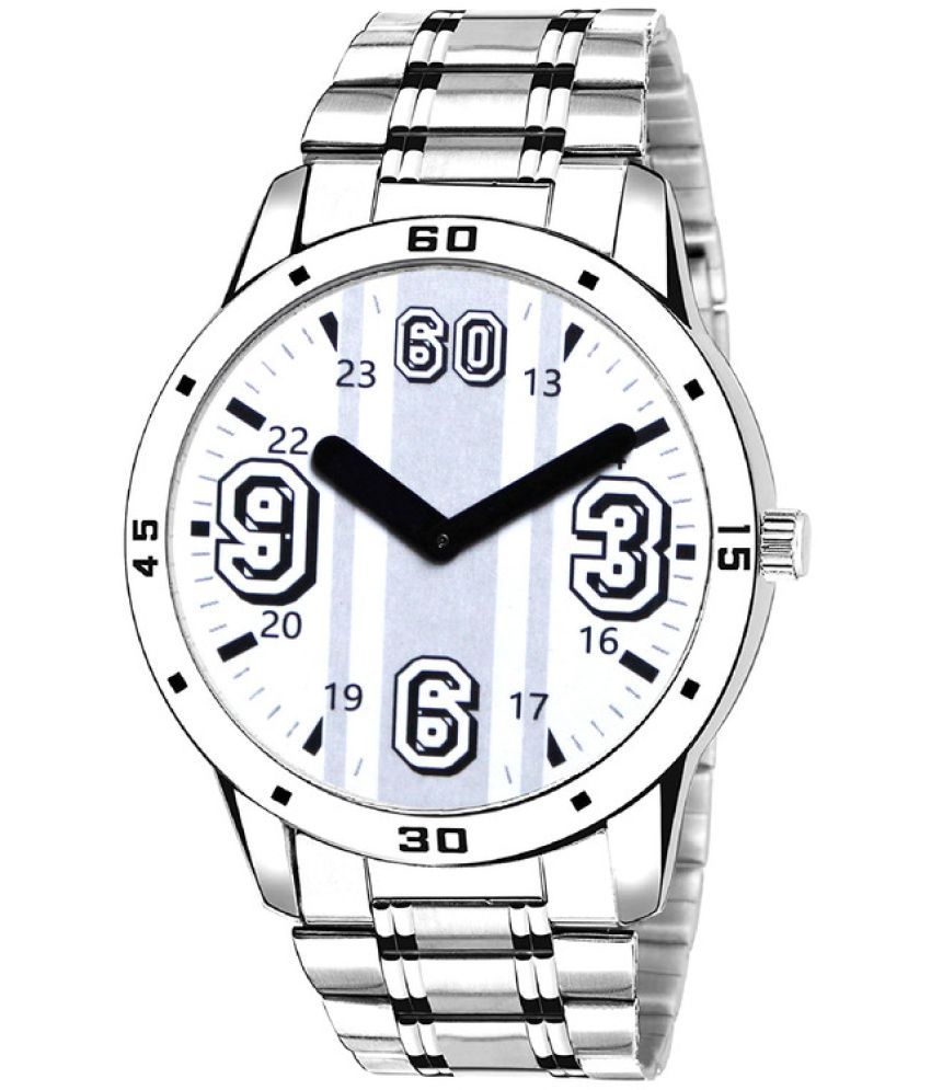     			Loretta Silver Metal Analog Men's Watch