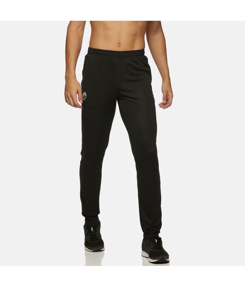     			Omtex Black Polyester Men's Sports Trackpants ( Pack of 1 )