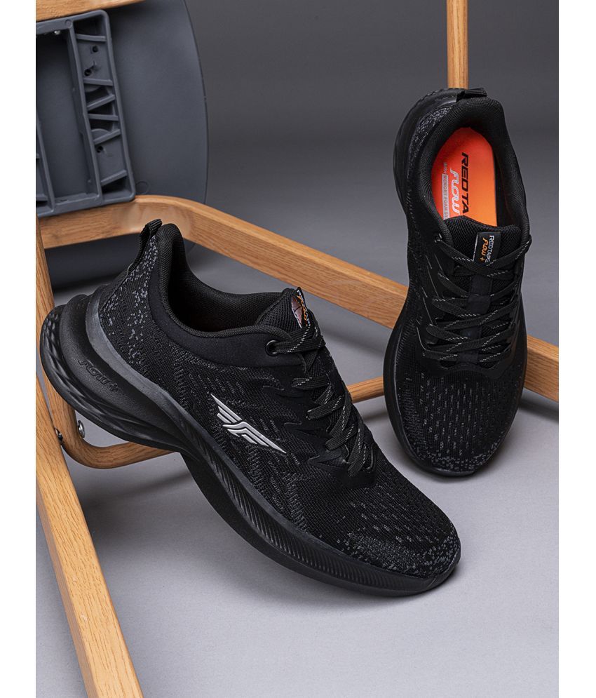     			Red Tape Black Men's Sports Running Shoes