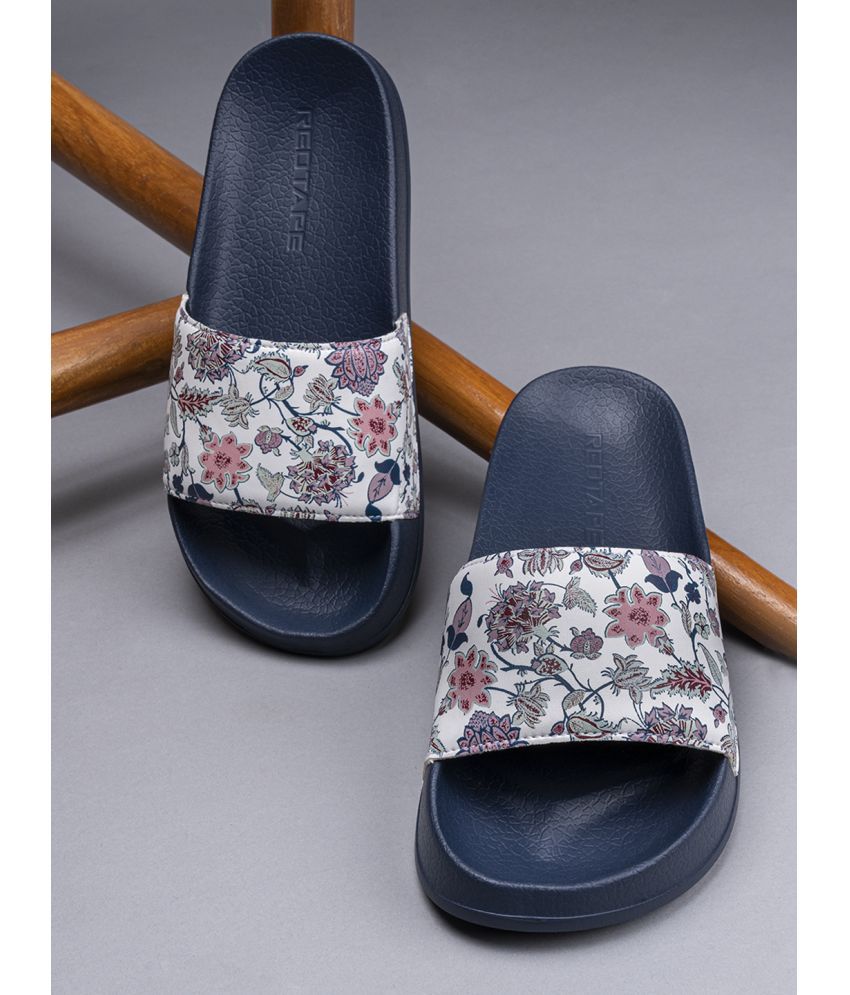     			Red Tape Navy Blue Women's Slide