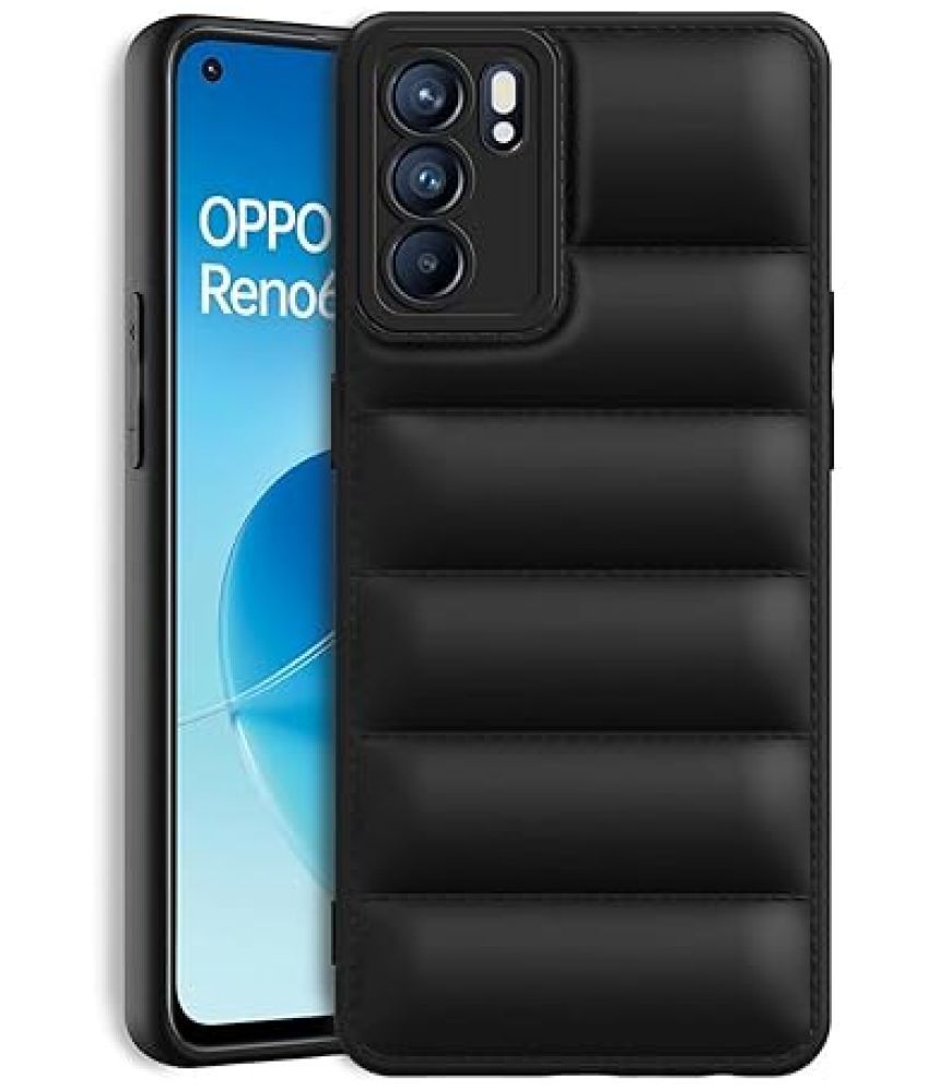     			Doyen Creations Shock Proof Case Compatible For Silicon Oppo Reno 6 ( Pack of 1 )