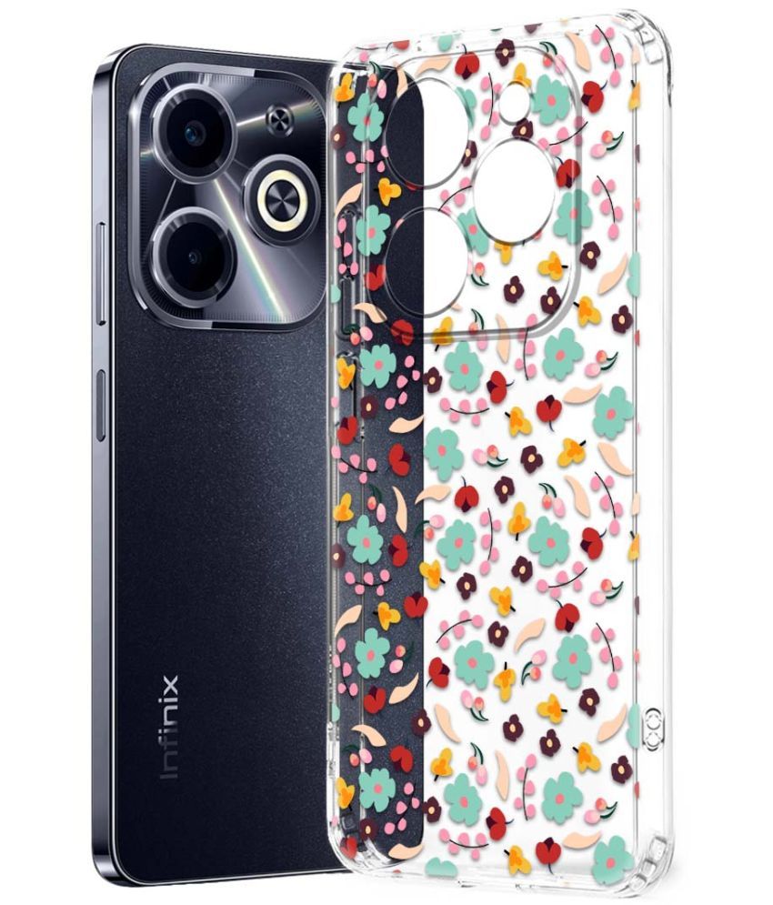     			Fashionury Multicolor Printed Back Cover Silicon Compatible For Infinix Hot 40i ( Pack of 1 )