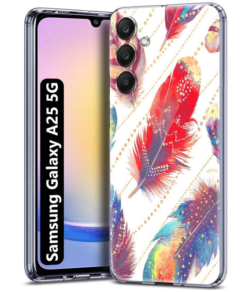     			Fashionury Multicolor Printed Back Cover Silicon Compatible For Samsung Galaxy A25 5G ( Pack of 1 )