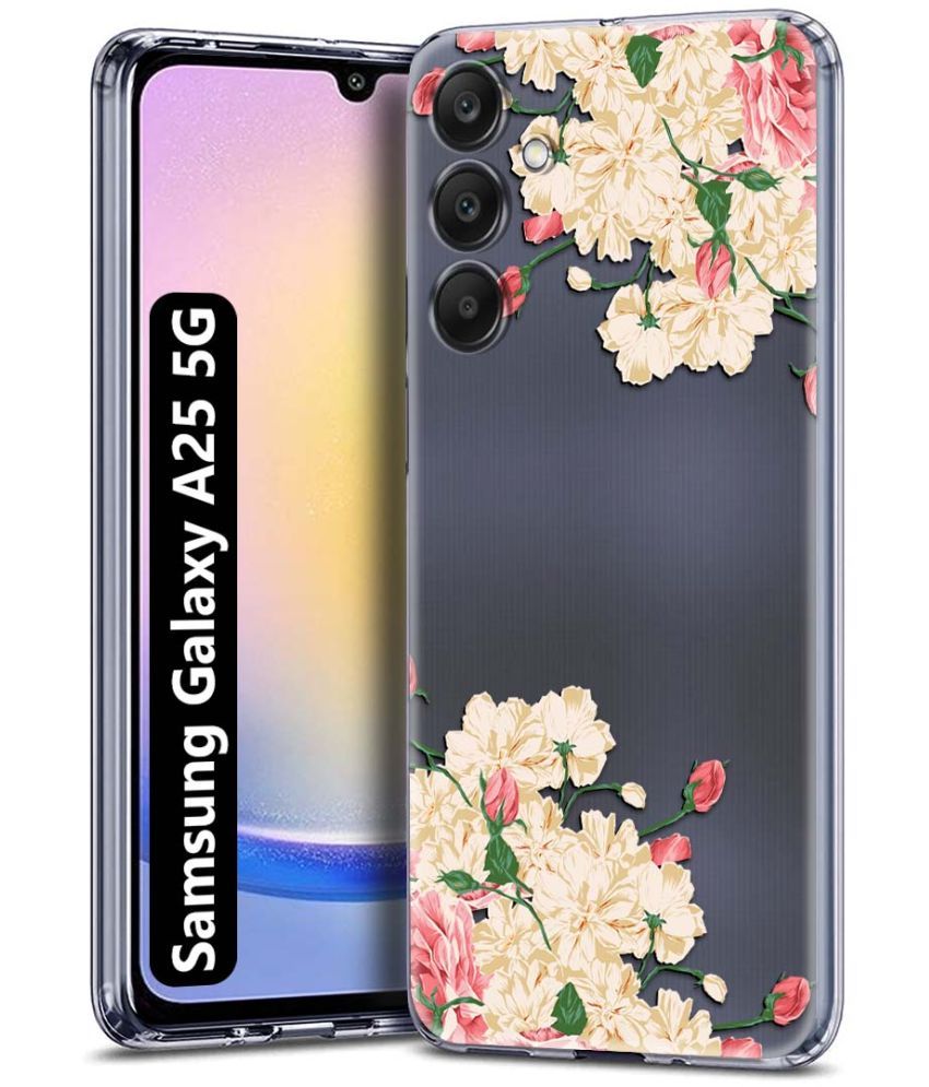     			Fashionury Multicolor Printed Back Cover Silicon Compatible For Samsung Galaxy A25 5G ( Pack of 1 )