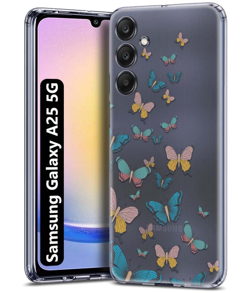     			Fashionury Multicolor Printed Back Cover Silicon Compatible For Samsung Galaxy A25 5G ( Pack of 1 )