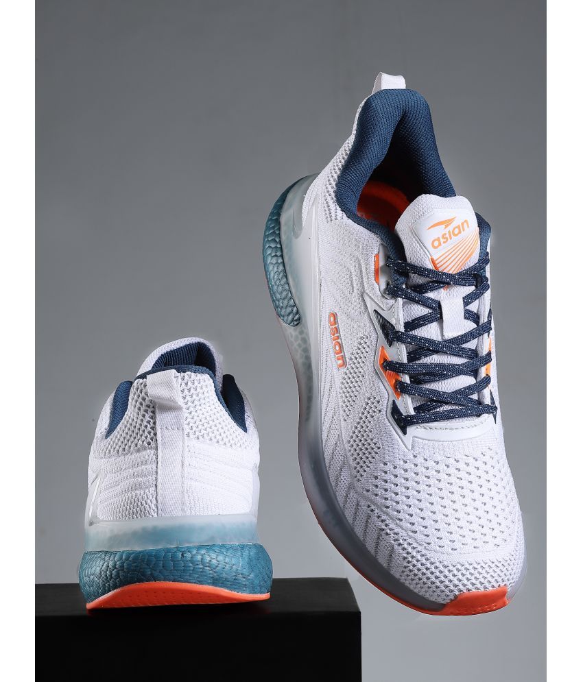     			ASIAN LEGEND-PRO White Men's Sports Running Shoes