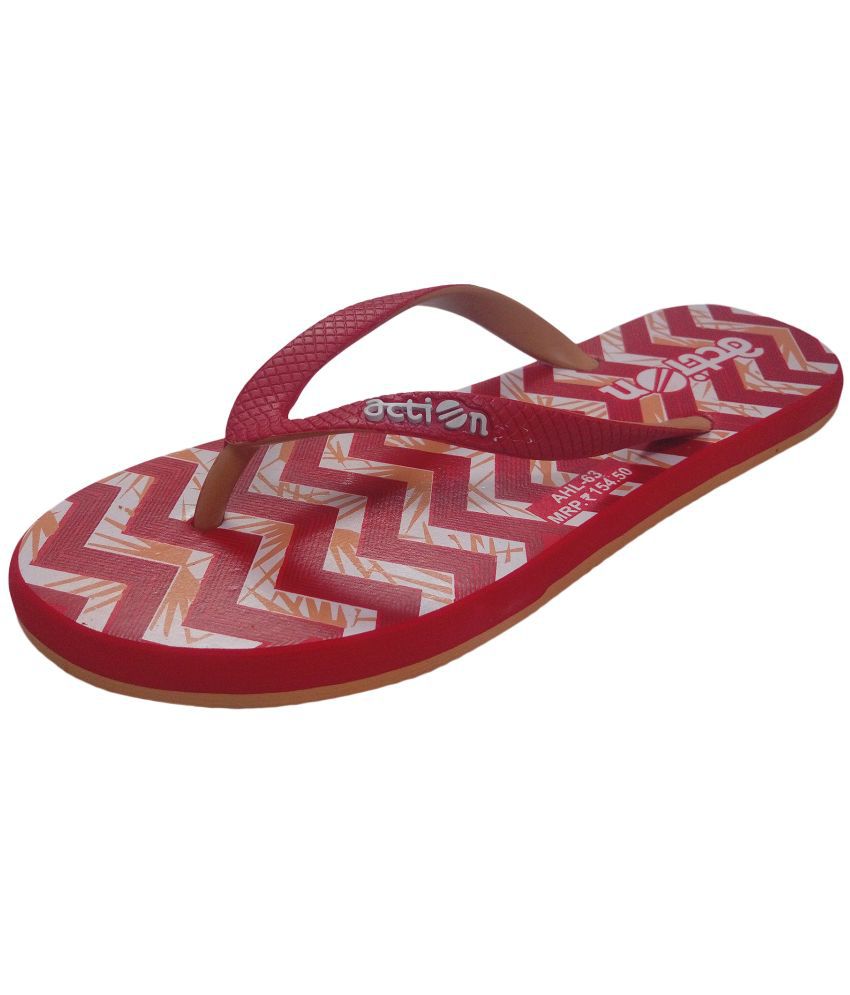     			Action Red Women's Daily Slipper