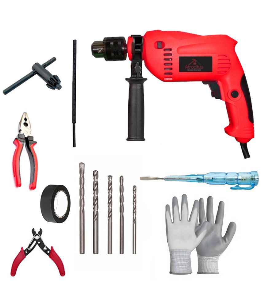     			Atrocitus - Kit of 8- 329 850W 13mm Corded Drill Machine with Bits