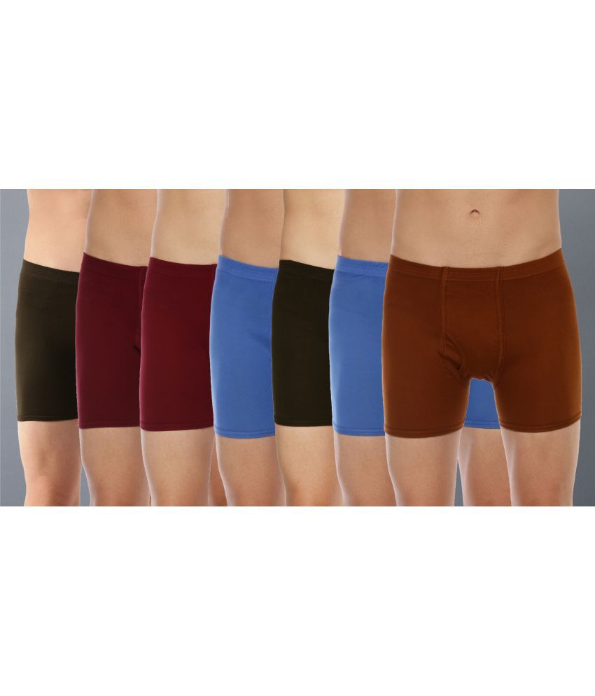     			Pack of 7 Dollar Multicolor Cotton Men's Trunks