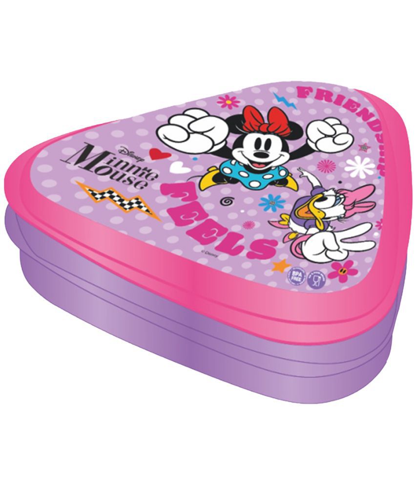     			Gluman - Pink Plastic Lunch Box ( Pack of 1 )