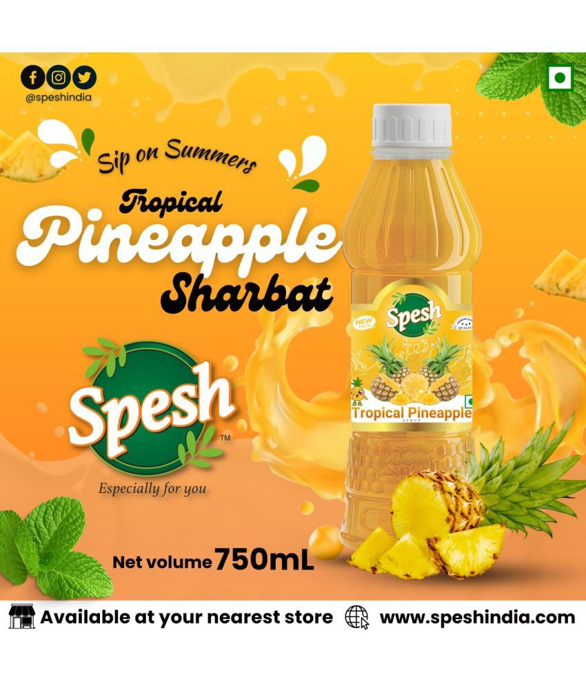     			SPESH TROPICAL PINEAPPLE Syrup 750 mL