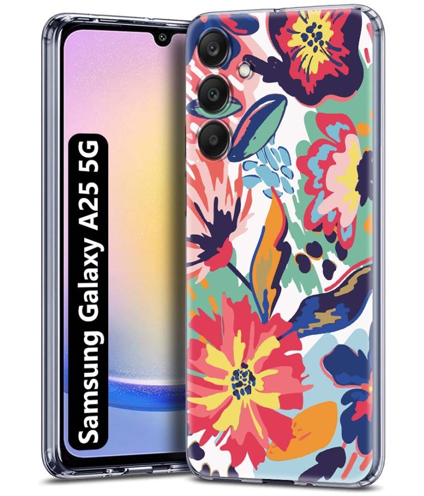     			NBOX Multicolor Printed Back Cover Silicon Compatible For Samsung Galaxy A25 5G ( Pack of 1 )