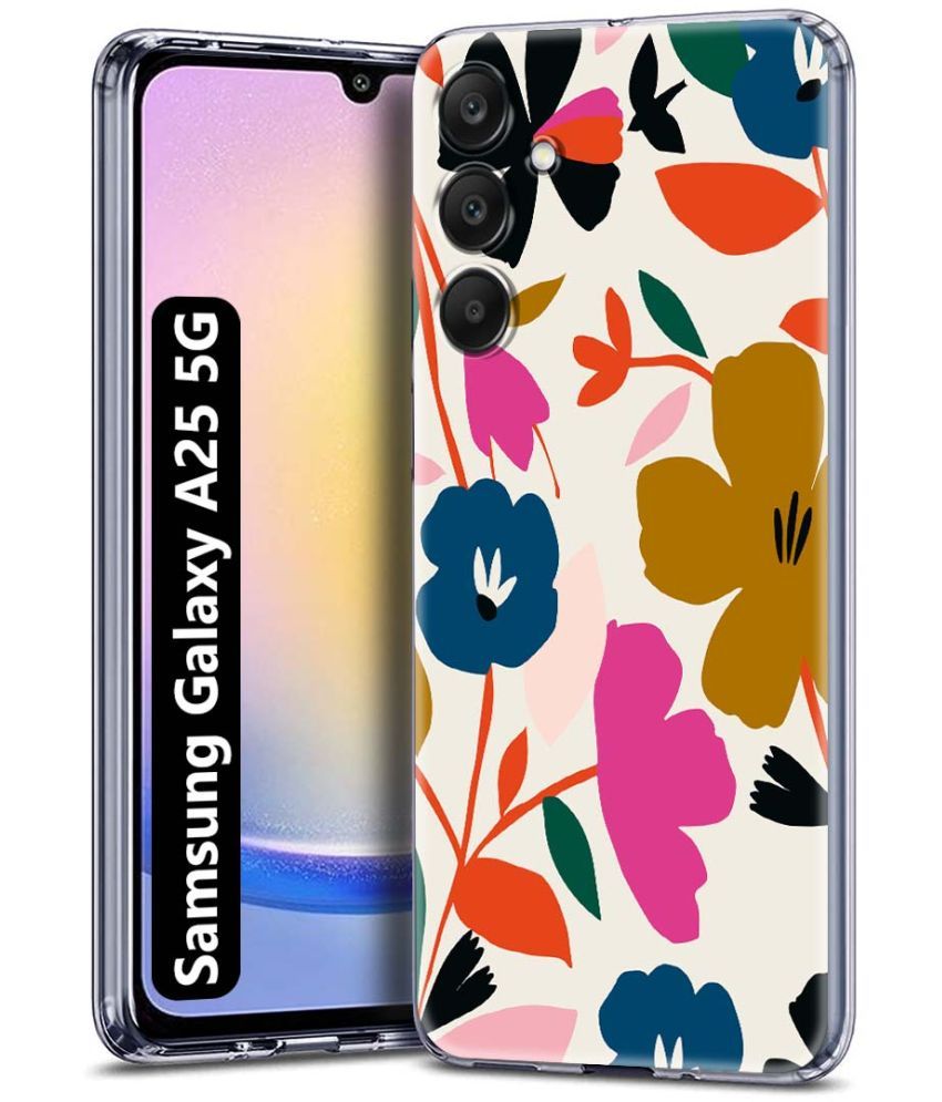     			NBOX Multicolor Printed Back Cover Silicon Compatible For Samsung Galaxy A25 5G ( Pack of 1 )