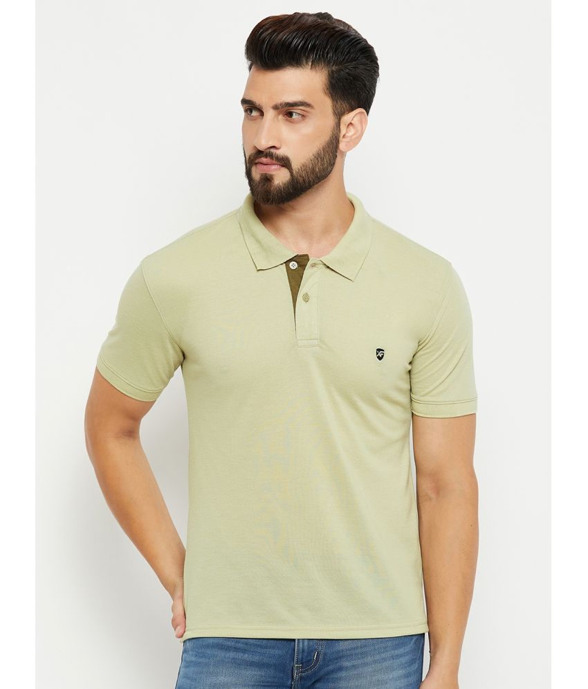     			XPLUMP Cotton Blend Regular Fit Solid Half Sleeves Men's Polo T Shirt - Dark Green ( Pack of 1 )