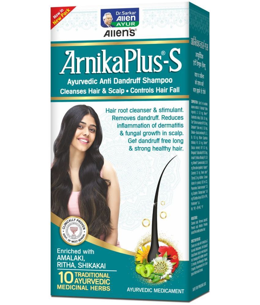     			ALLEN Arnika Plus Anti Dandruff Shampoo Liquid 100 ml Pack Of 2