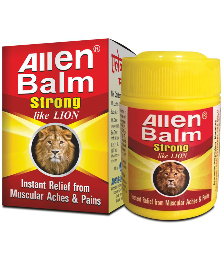     			ALLEN Balm Strong - Instant relief from pains Gel 25 gm Pack Of 4